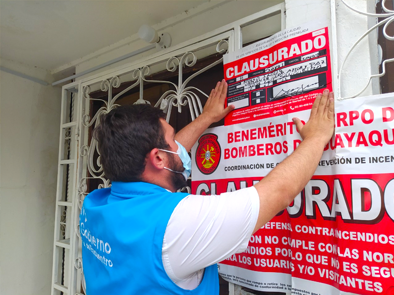 La Acess clausuró establecimiento ilegal en el norte de Guayaquil